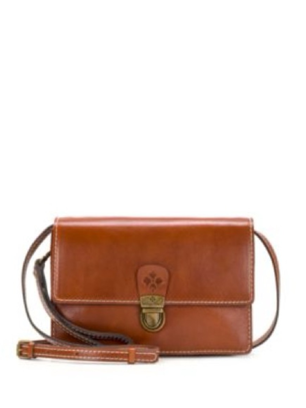 Patricia Nash Cognac Brown Lanza Convertible Crossbody